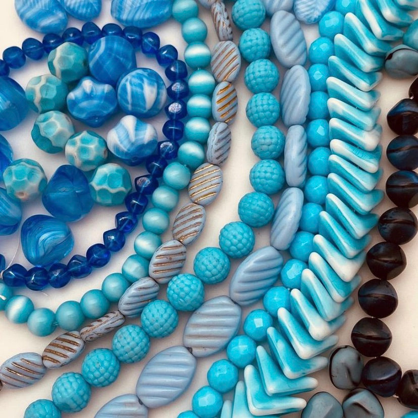 Blue Glass Beads – The Mod Ant