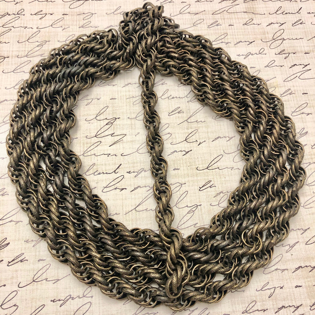 Vintage Bronze Colored Chain (Sold By The Foot) 8mm (BRZ3)