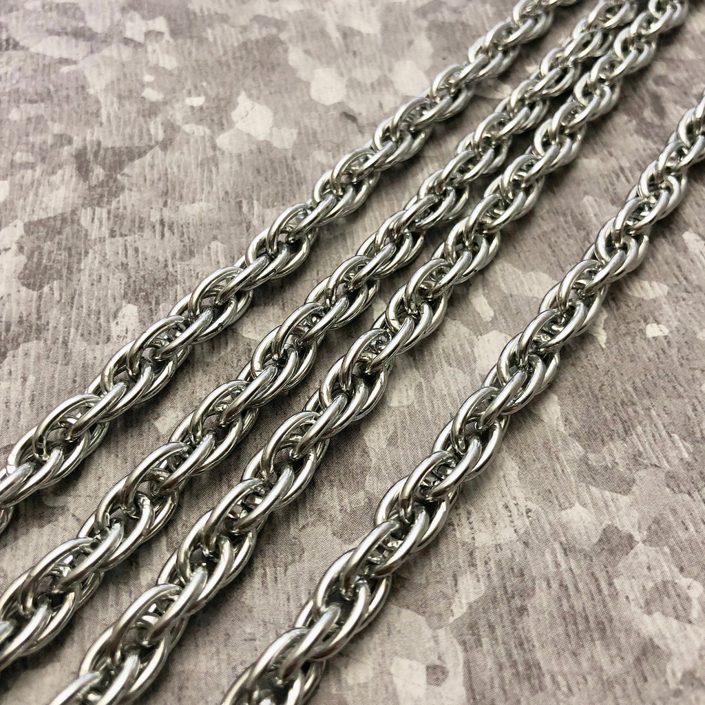 Aluminum Chain 6x9mm (Sold By The Foot) (ALUM9)