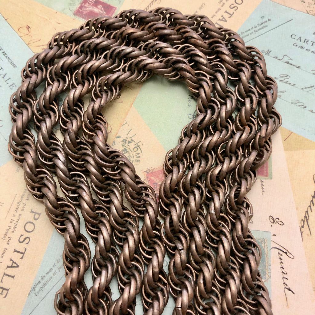 Vintage Bronze Colored Chain (Sold By The Foot) 8mm