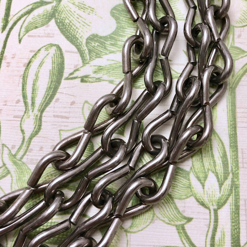 Gun Metal Infinity Link Chain (Sold By The Foot) 10x27mm