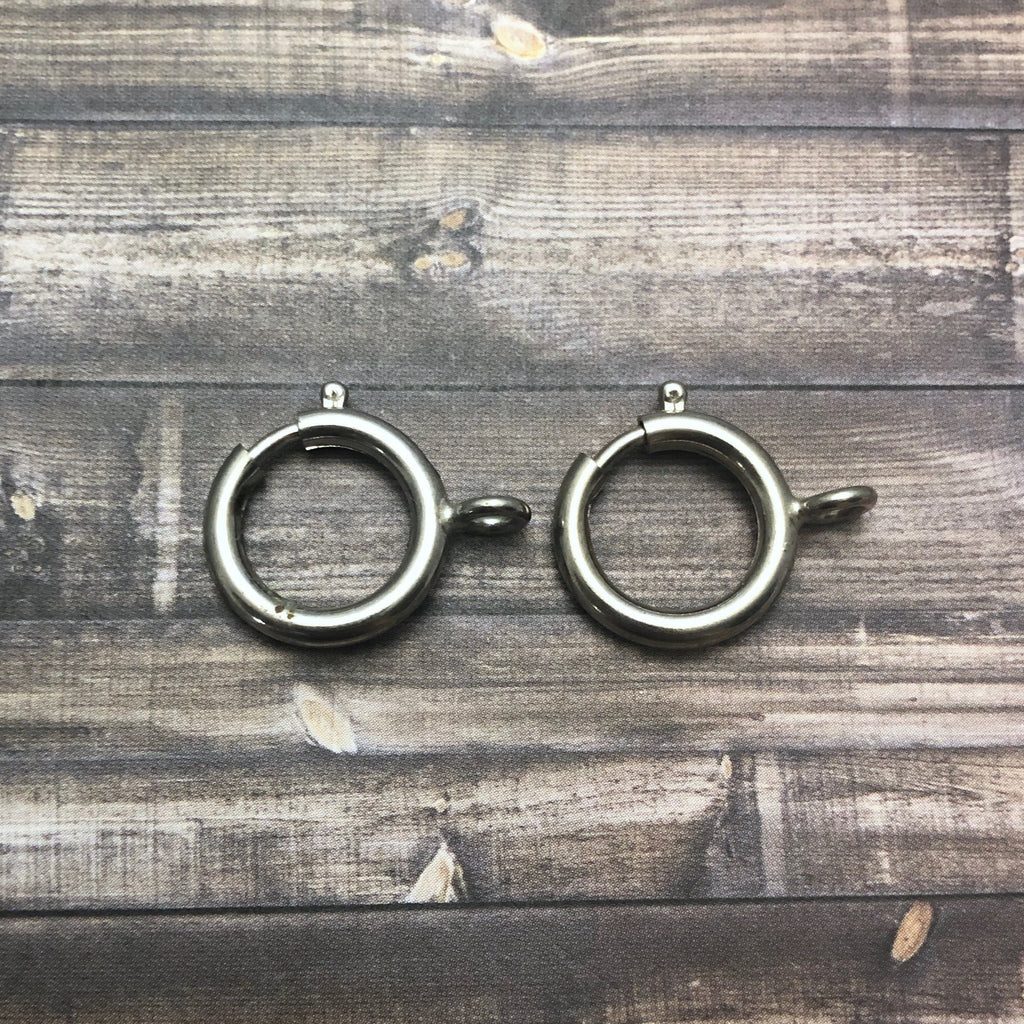Pair of Silver Metal Clasps
