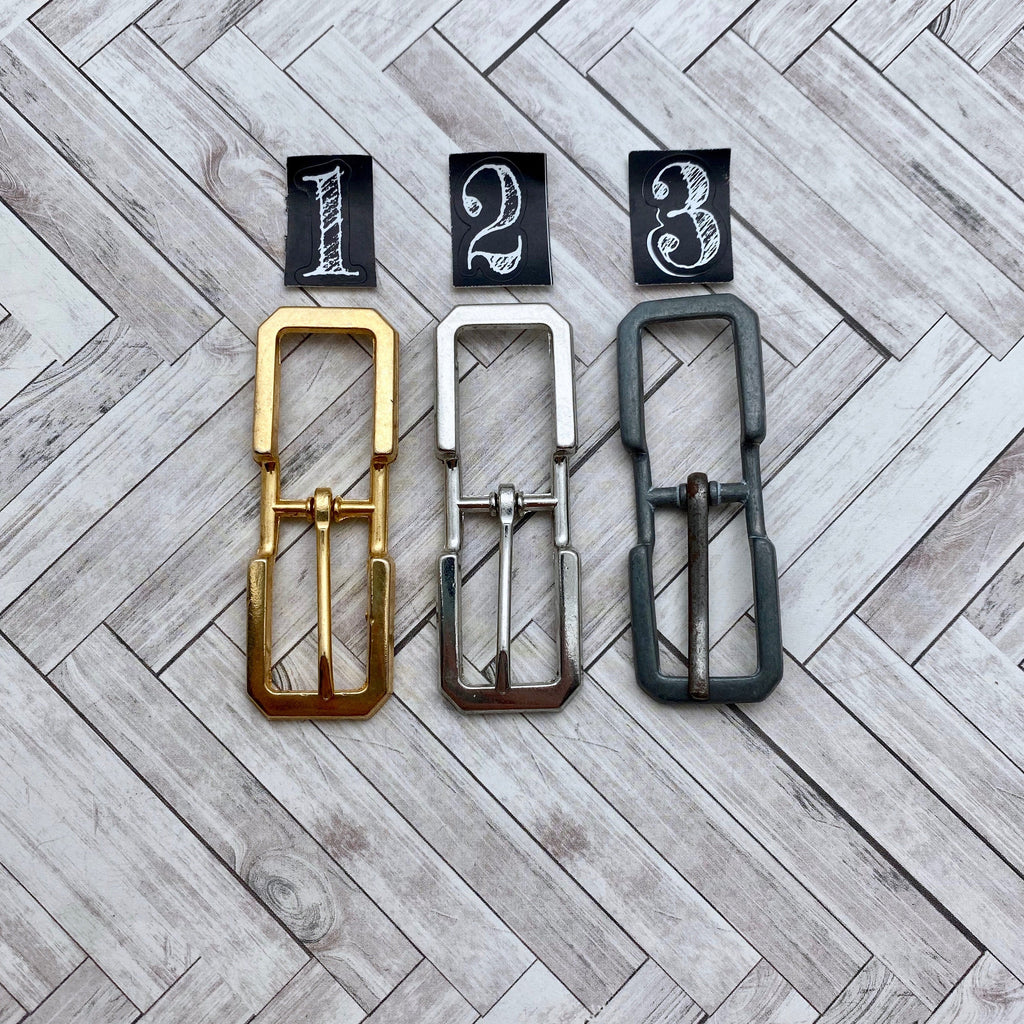 Long Rectangular Metal Buckle (Available In 3 Colors) (MP202)