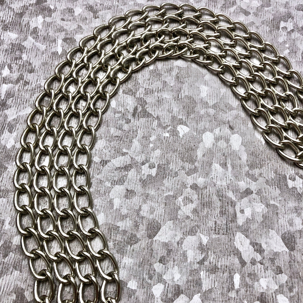 Aluminum Curb Chain 8x14mm (Sold By The Foot) (ALUM14)