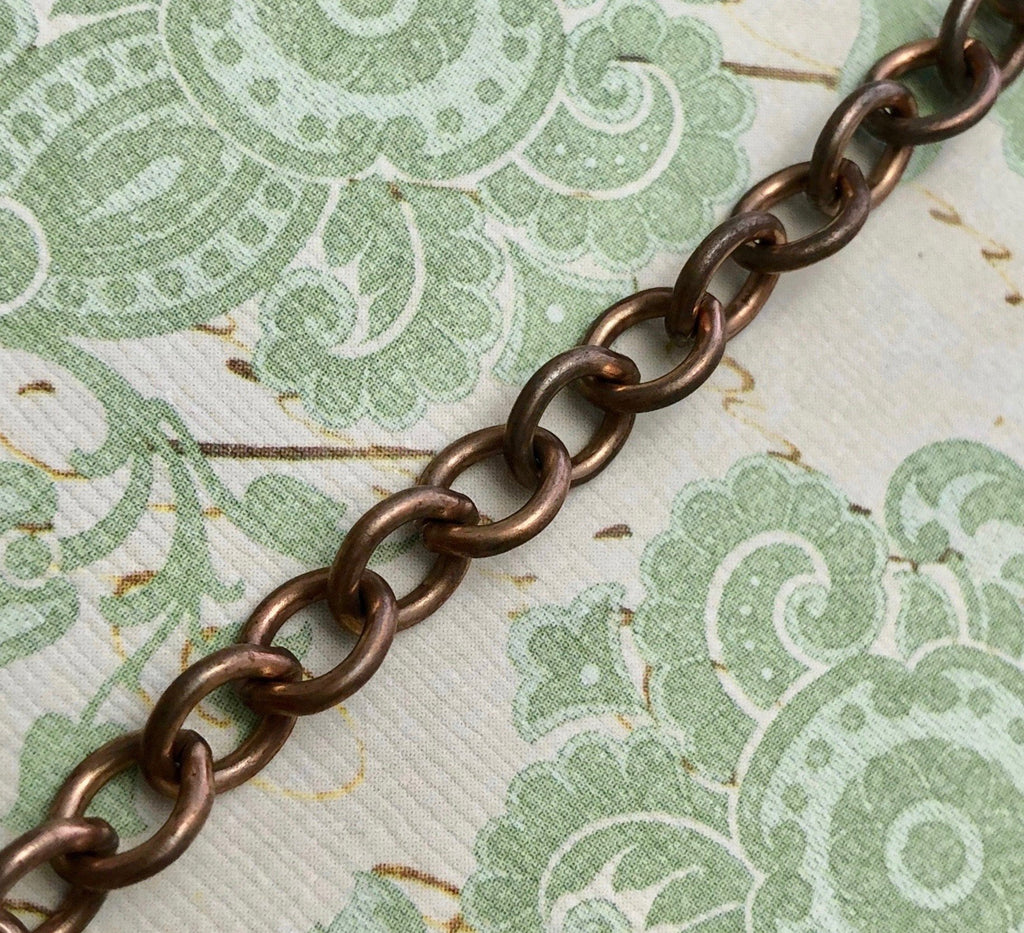 Vintage Brass Chain 6mm (Sold By The Foot) (BRA28)