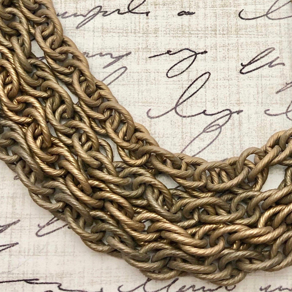 Vintage Brass Chain (Sold By The Foot) 4x6mm (BRA27)