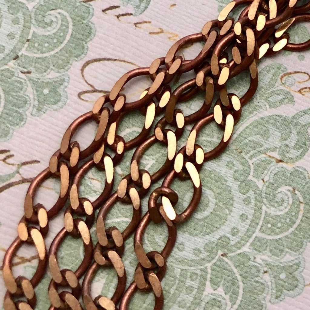 Vintage Copper Plated Chain (Sold By The Foot) (COPP10)