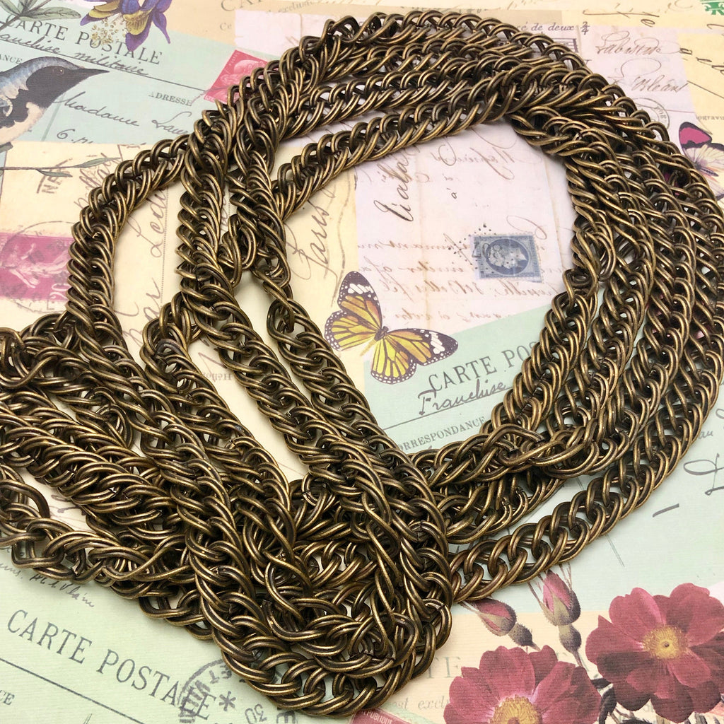 Vintage Brass Chain (Sold By The Foot) 12x15mm