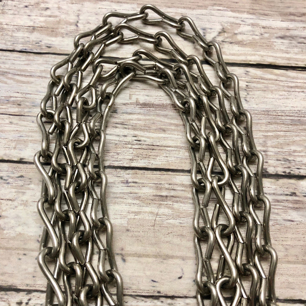 Vintage Dull Silver Infinity Chain (Sold By The Foot) 8x21mm