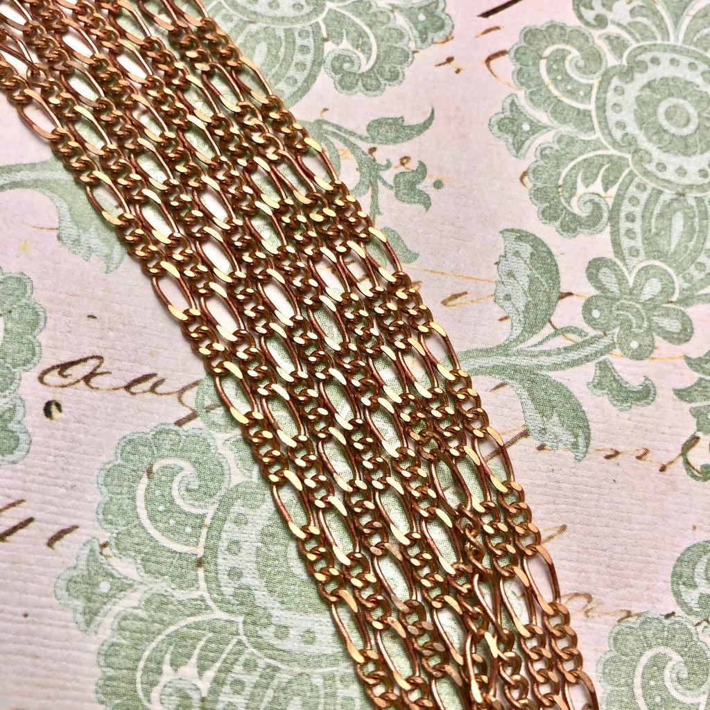 1970s Vintage Copper Chain (Sold By The Foot)