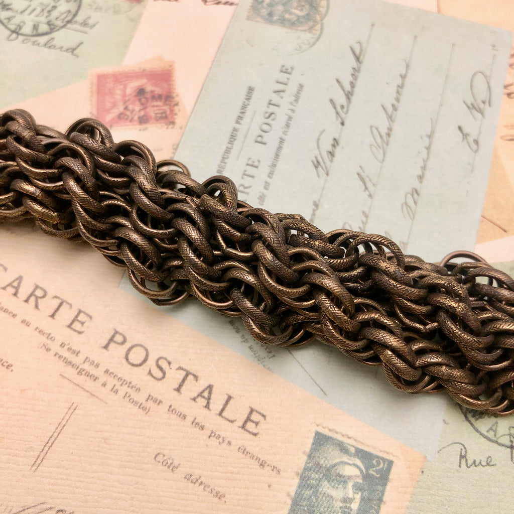 Vintage Bronze Colored Chain (Sold By The Foot) 7mm