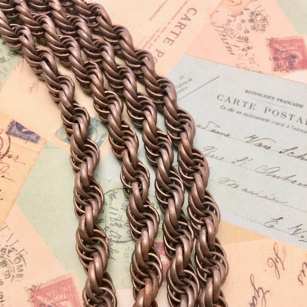 Vintage Bronze Colored Chain (Sold By The Foot) 8mm