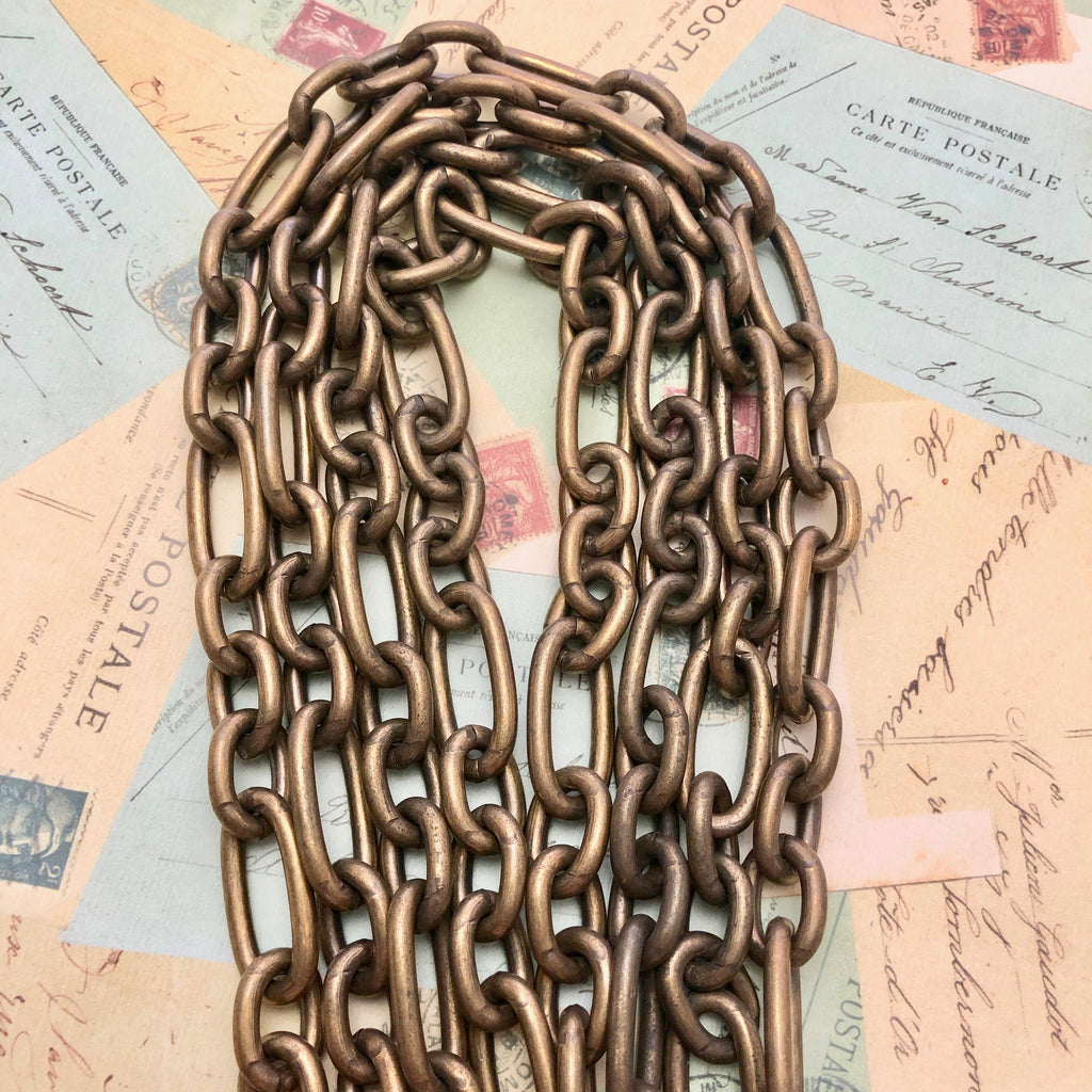 Vintage Brass Chain Bronze Color (Sold By The Foot) (BRZ20)