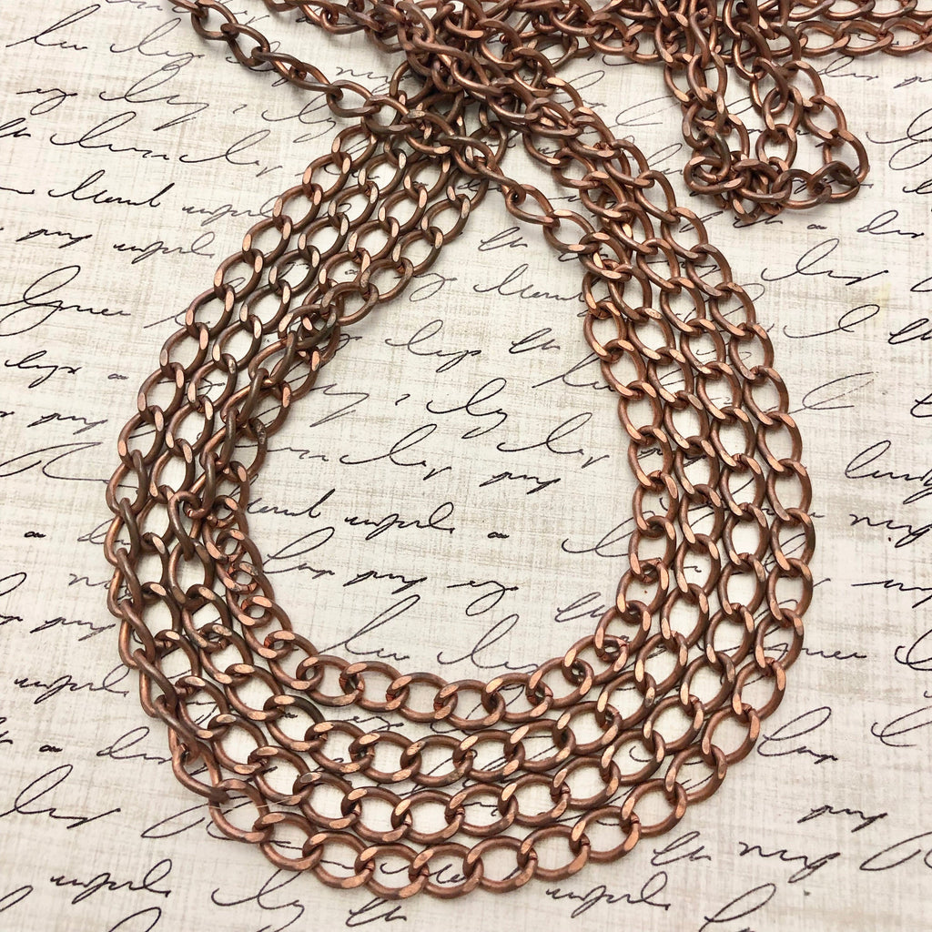 1970s Vintage Copper Chain (Sold By The Foot)