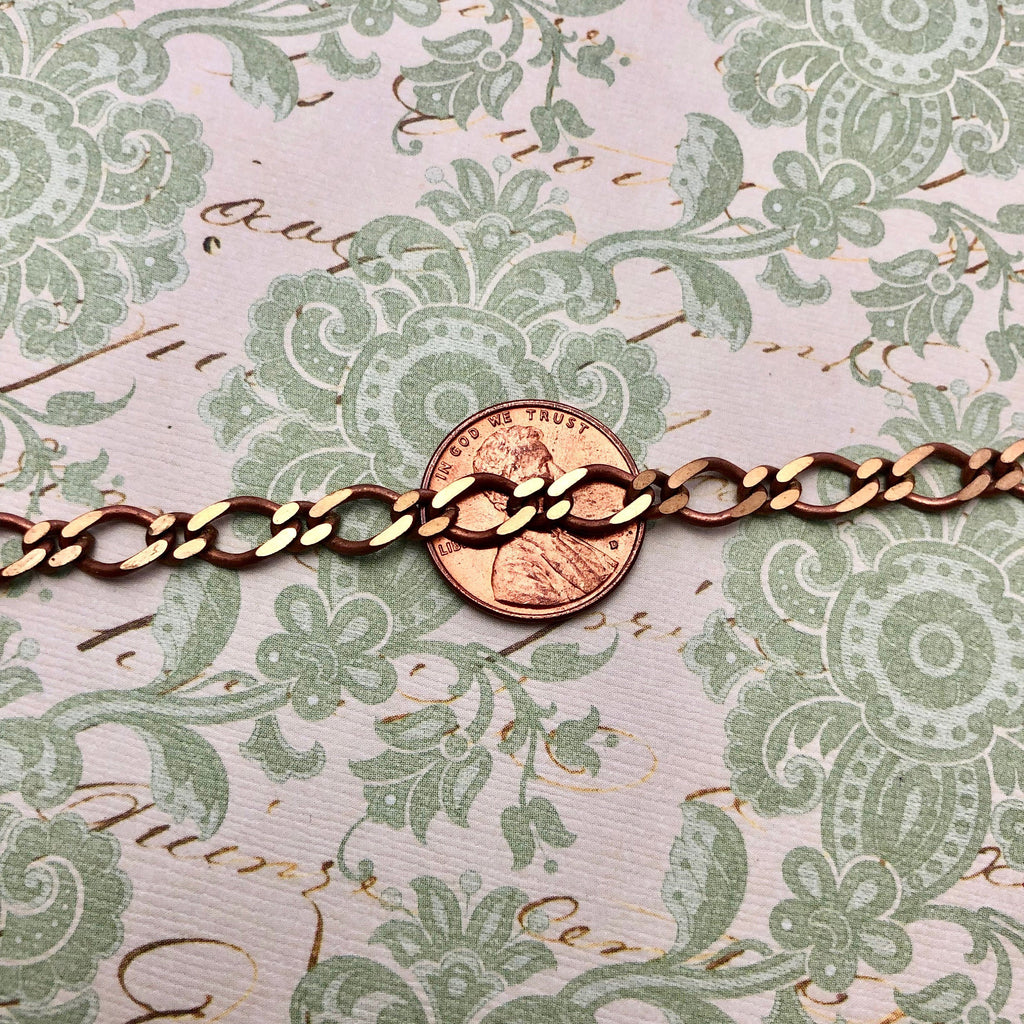 Vintage Copper Plated Chain (Sold By The Foot) (COPP10)