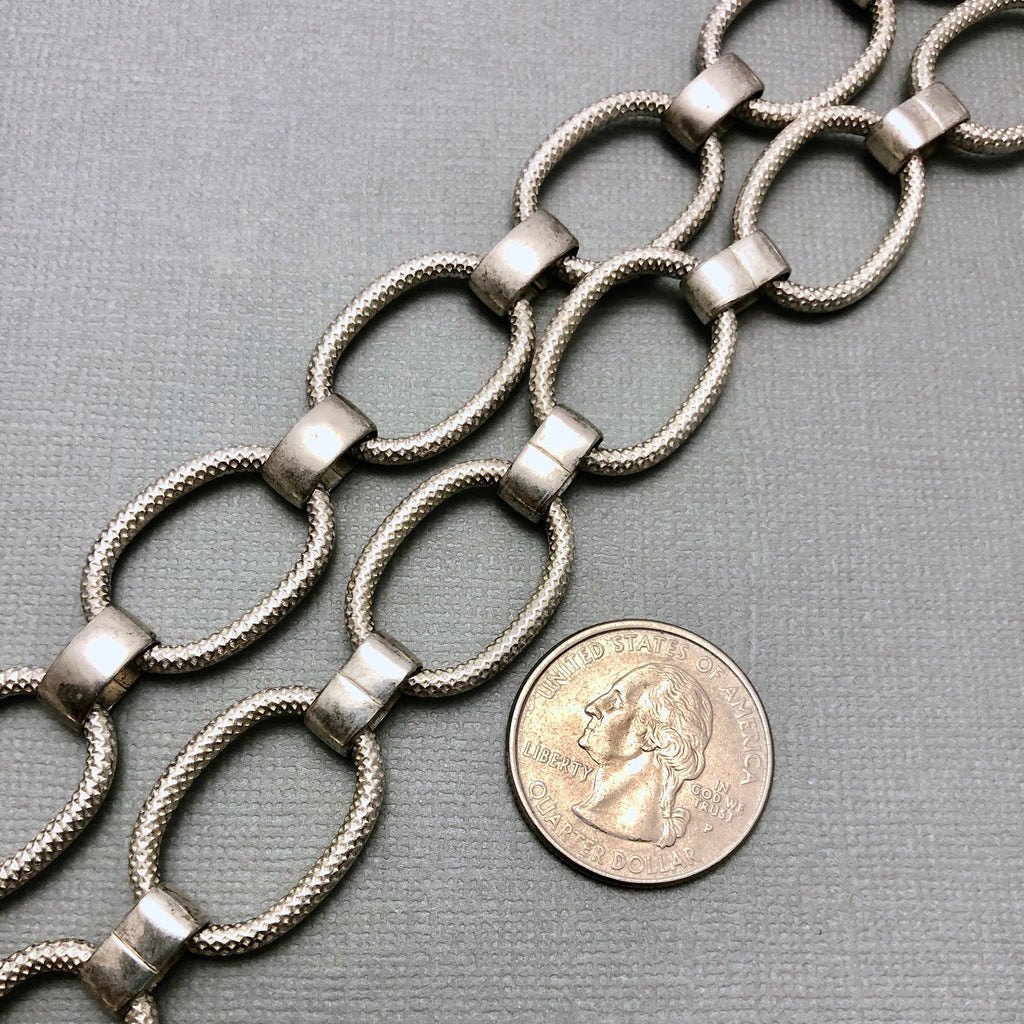 Vintage Oval Brass Chain (Sold By The Foot) 5x11mm & 18x24mm