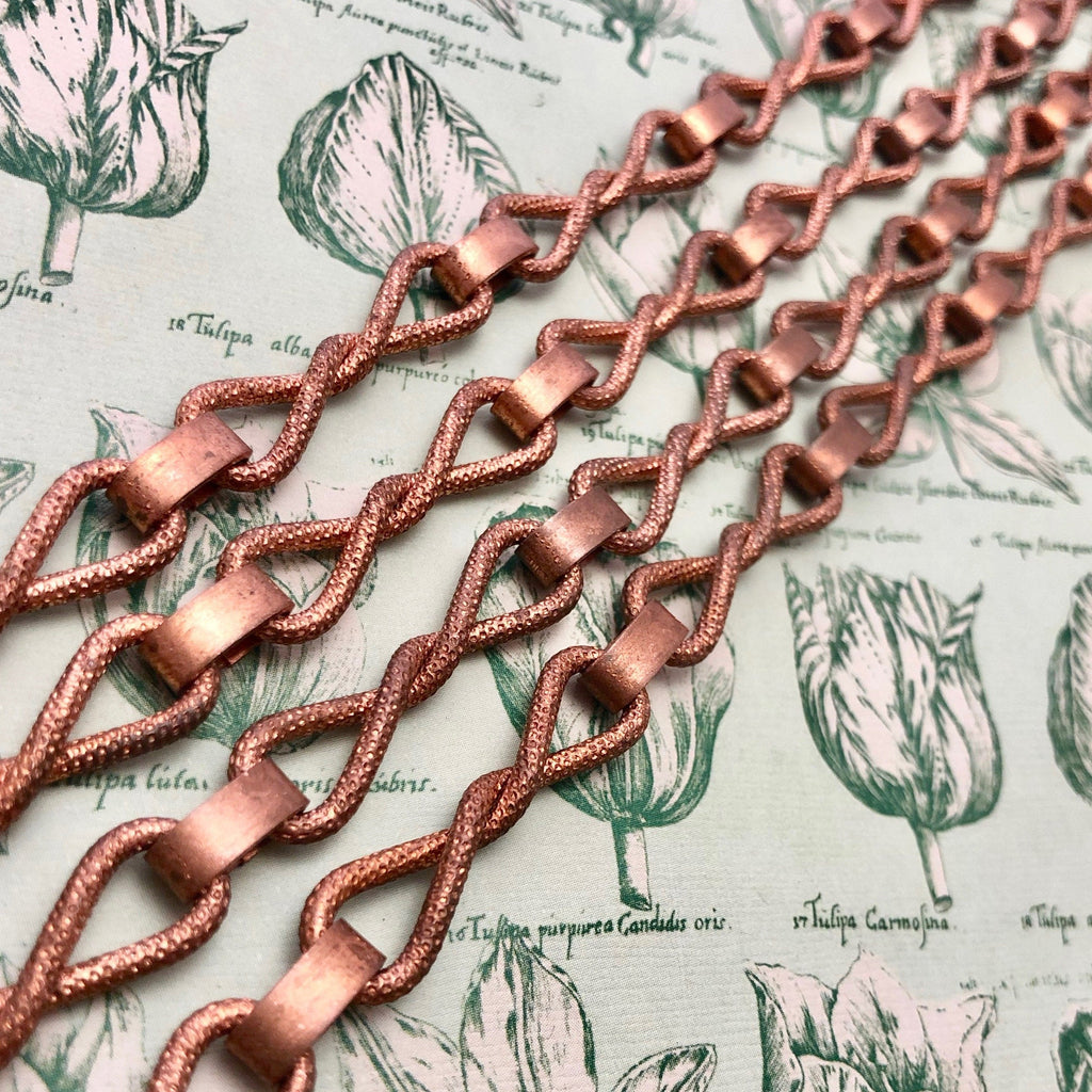 Vintage Copper Infinity Chain (Sold By The Foot)