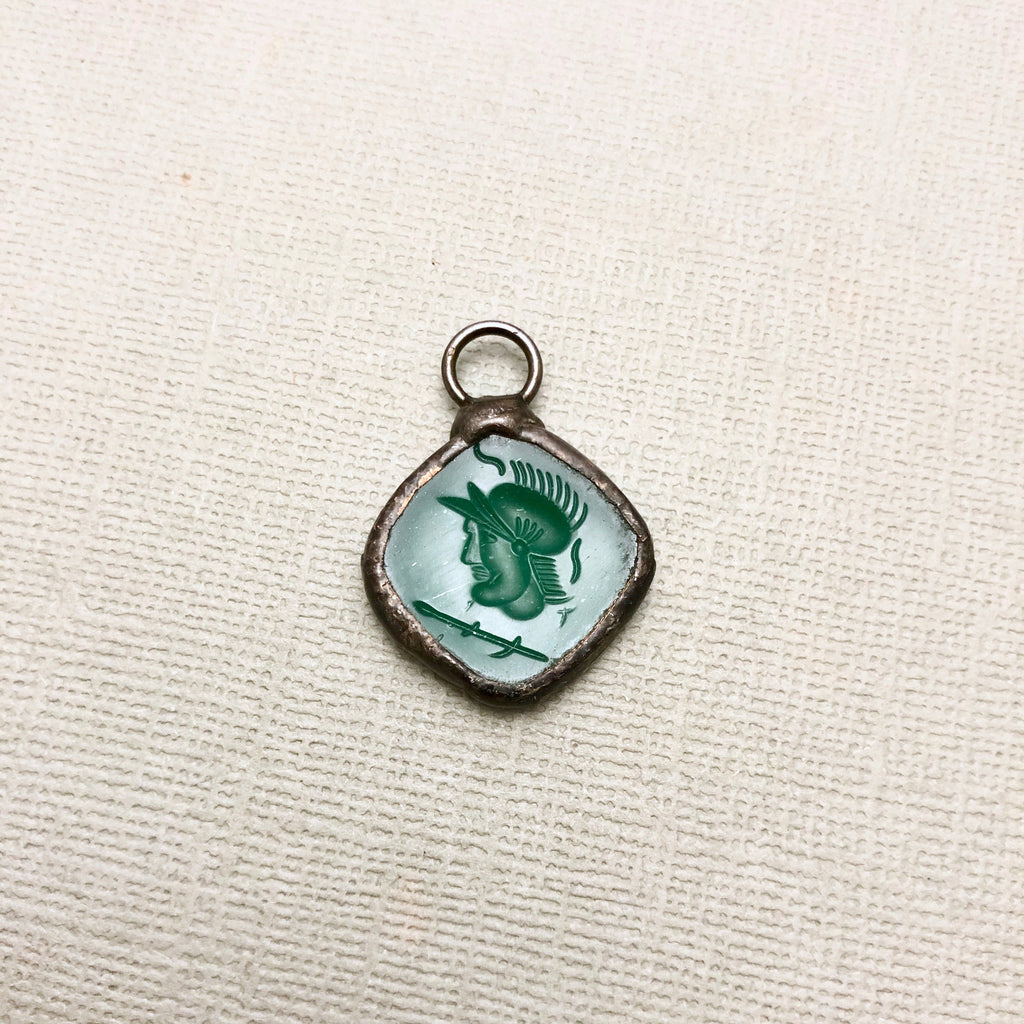 Vintage Centurion Hand Soldered Glass Pendant (Available in 2 Options)