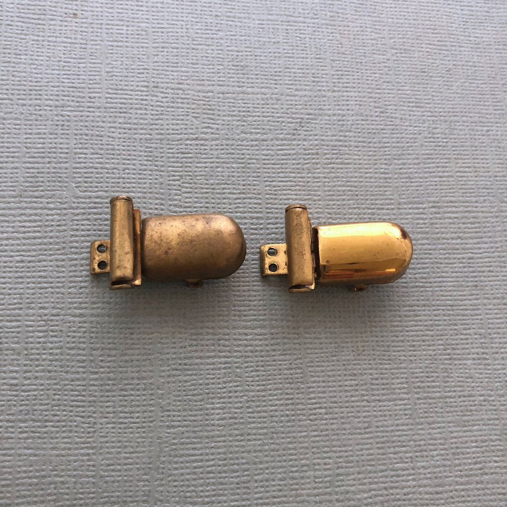 Vintage Brass Tongue Clasps