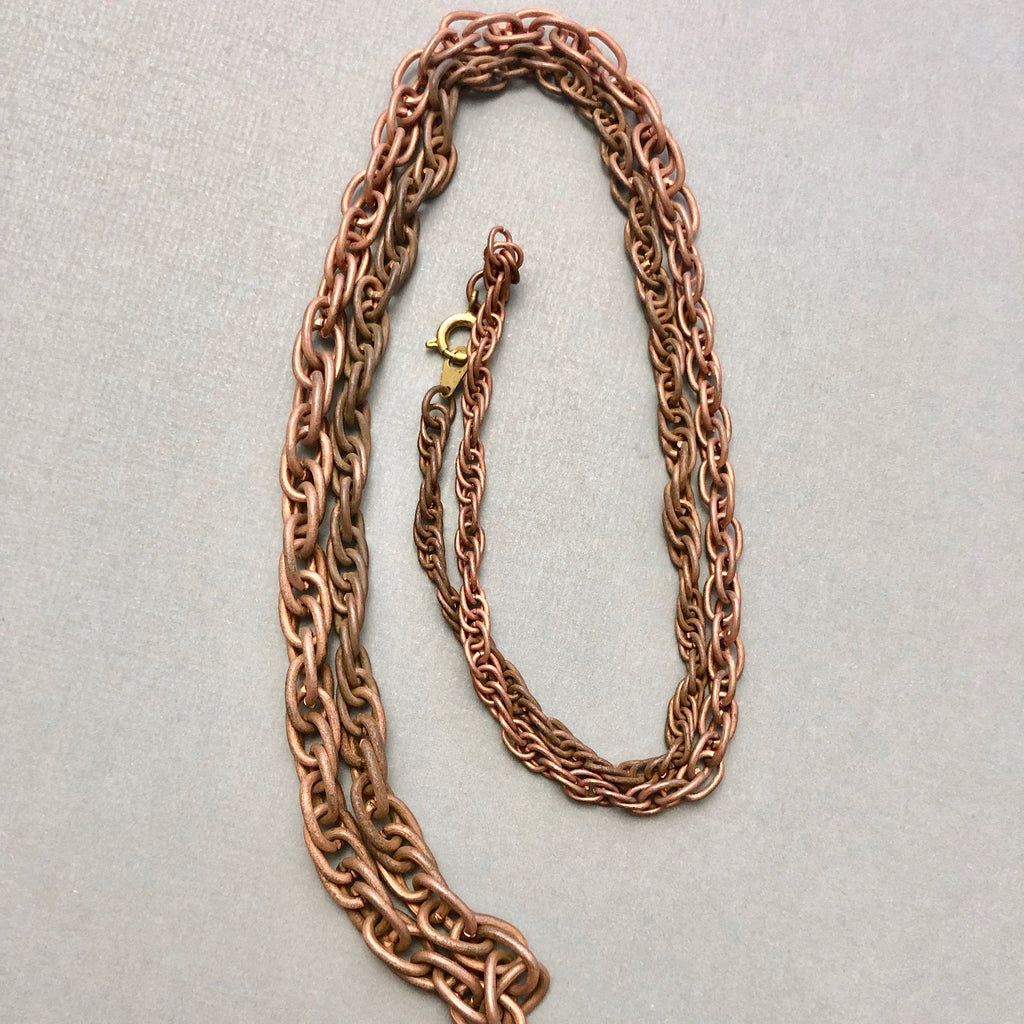 Copper Plated Chain Necklace (28.5 Inches) (FC30)