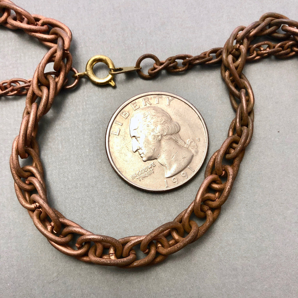 Copper Plated Chain Necklace (28.5 Inches) (FC30)