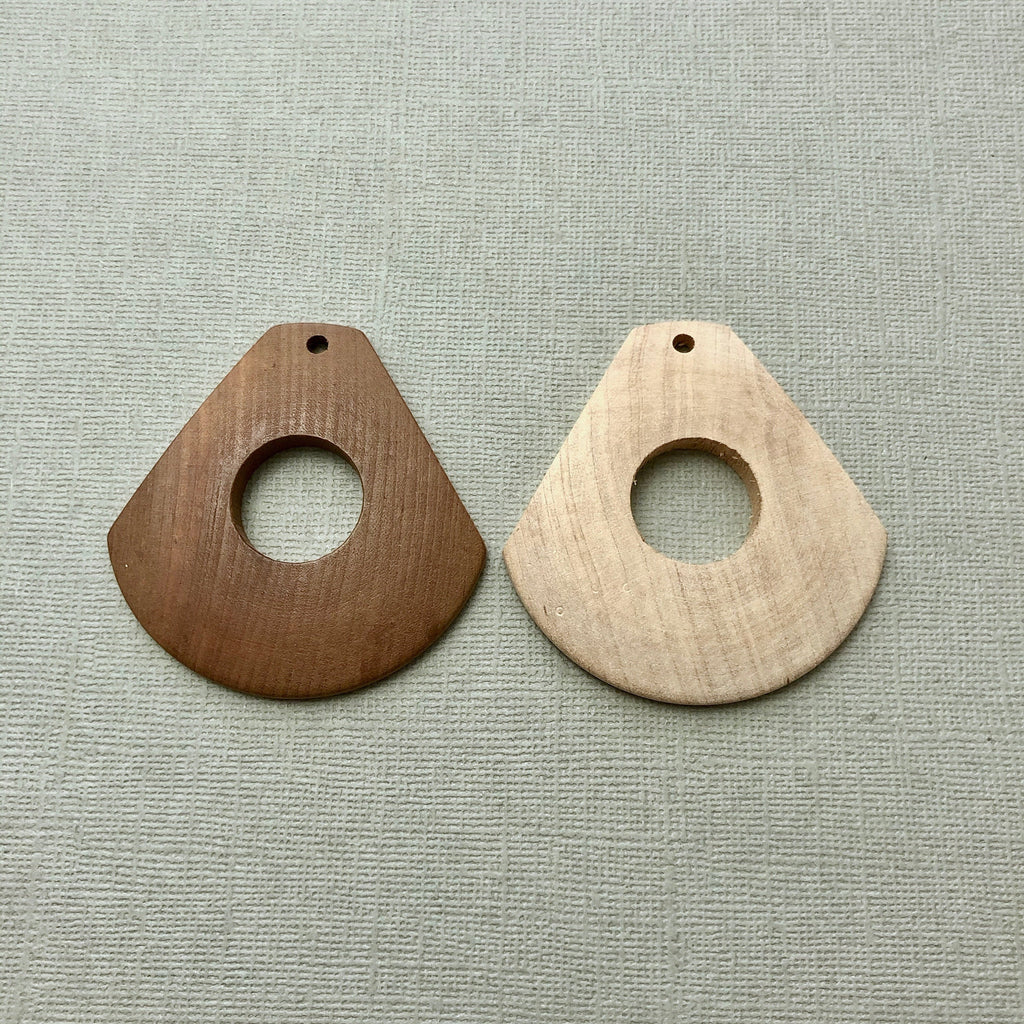 Vintage Wood Geometric Pendant (Available In 2 Options) Dark & Light (WP2)