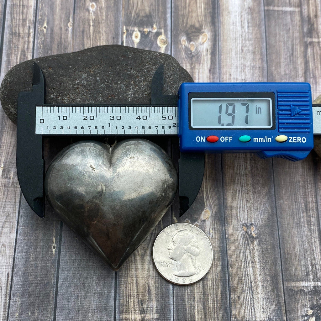 Large Vintage Sterling Silver Heart Pendant (SP12)