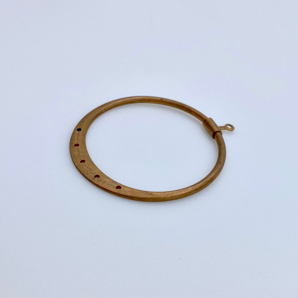 Vintage Brass Hoop Pendant (BP25)