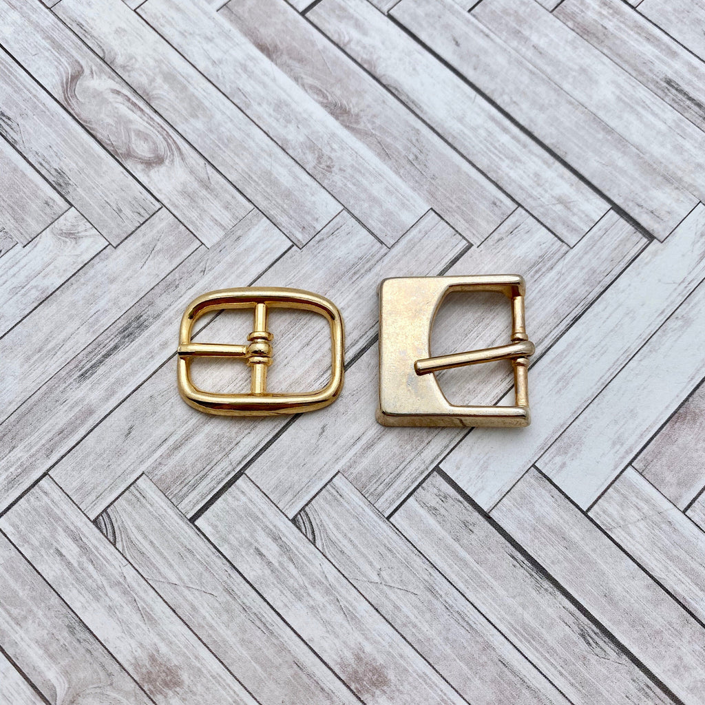 Pair Of Gold Colored Buckles (Available In 2 Styles) (MP210)