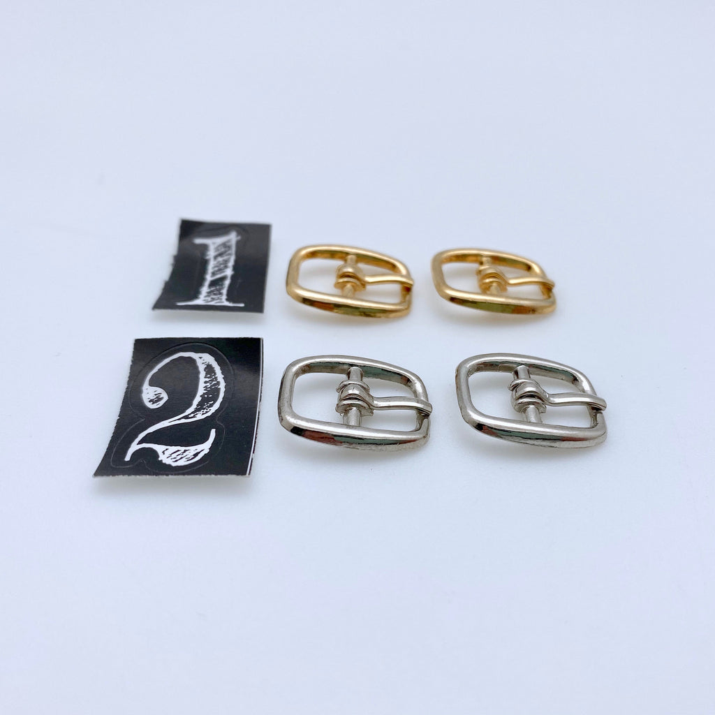 Electroplated Metal Buckles (Available In 2 Colors) Silver & Brass (MP198)