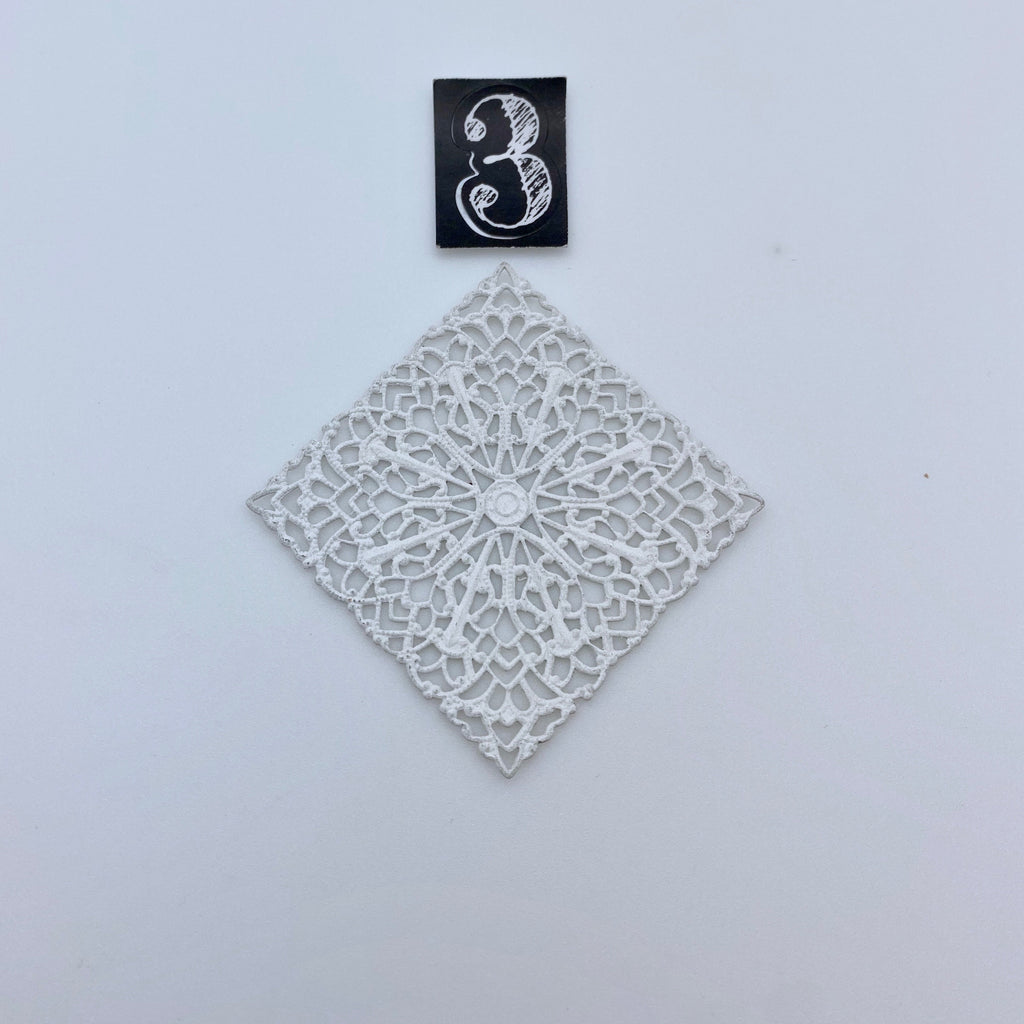 Vintage White Filigree Stampings (3 Options To Choose From) (MP3)