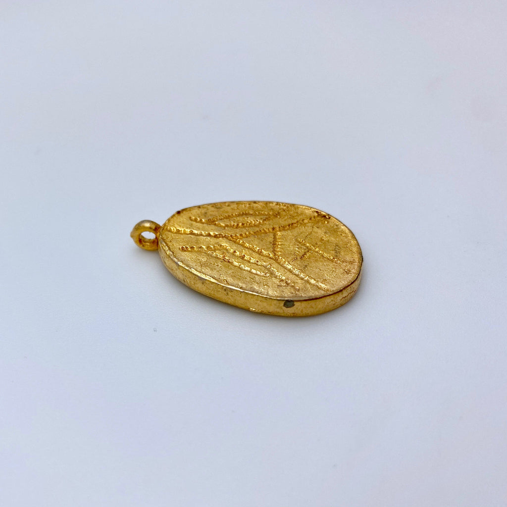 Vintage Brass Plated Pendant (MP100)