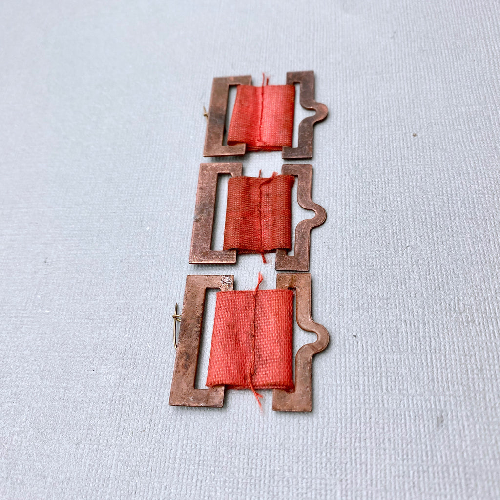 3 Copper Military Medal Pins From The 1940s (MP154)
