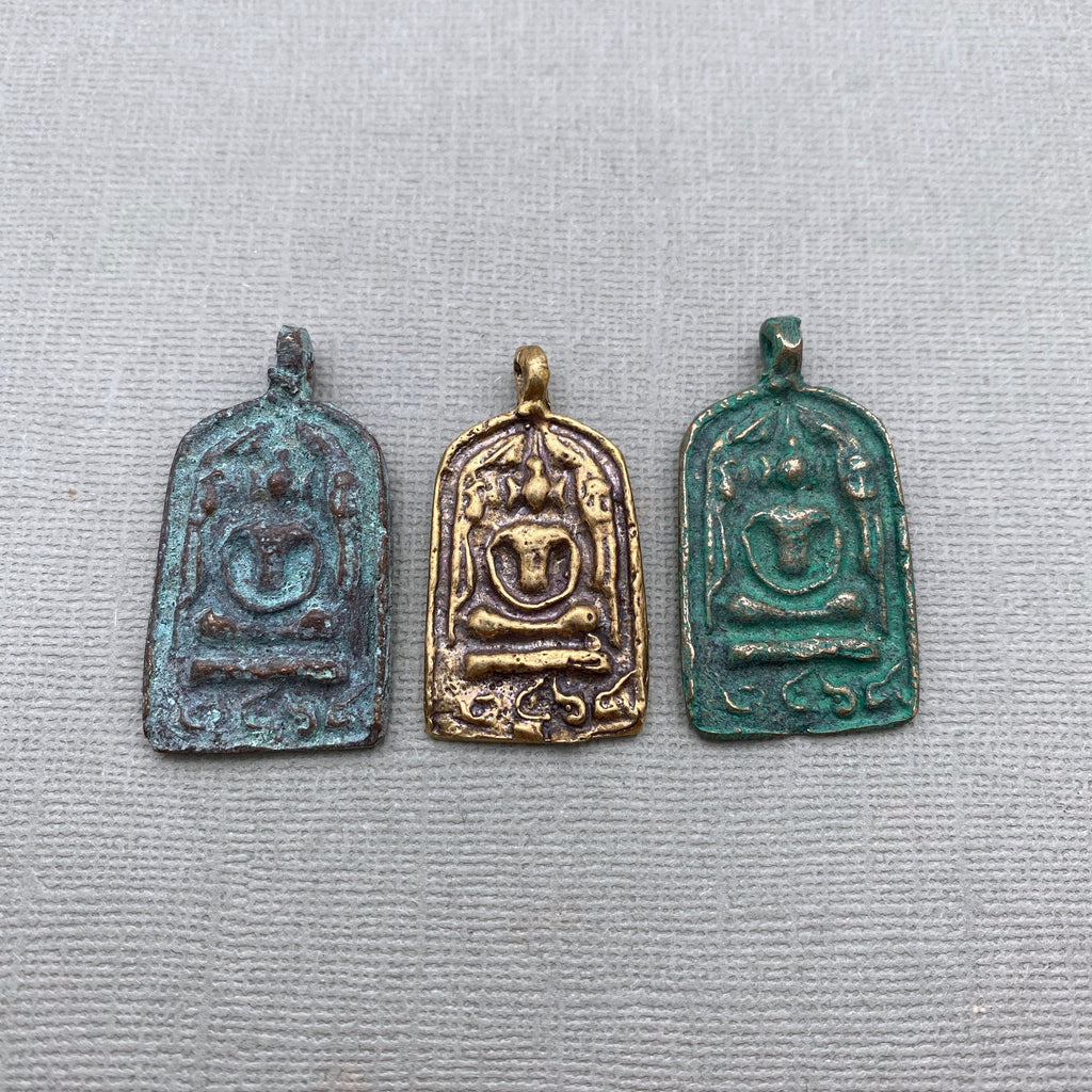 Sitting Amulet Buddha Pendant From Thailand (Available in 3 Options) (SAP4)