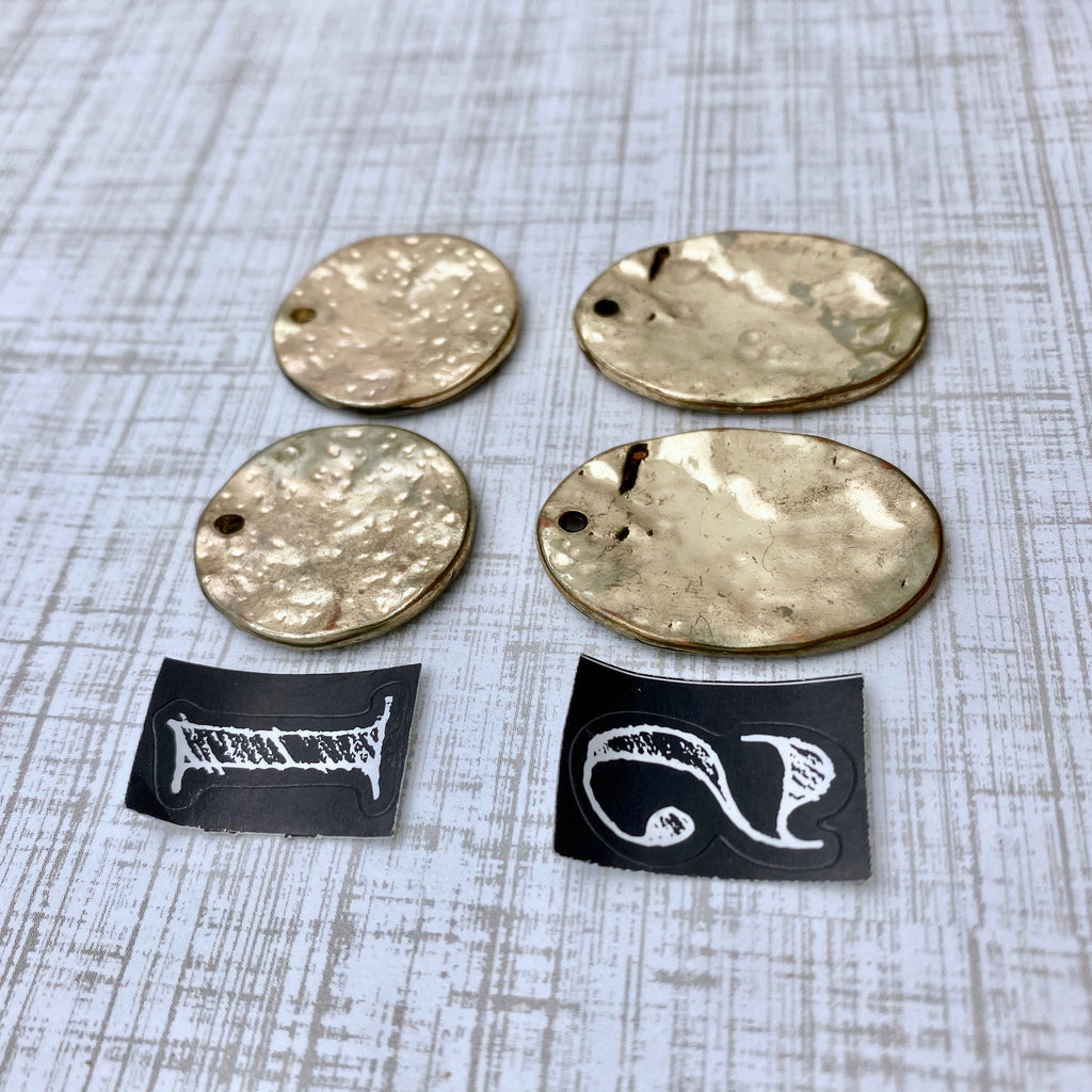 Resin Coated Brass Pendants (MP170)