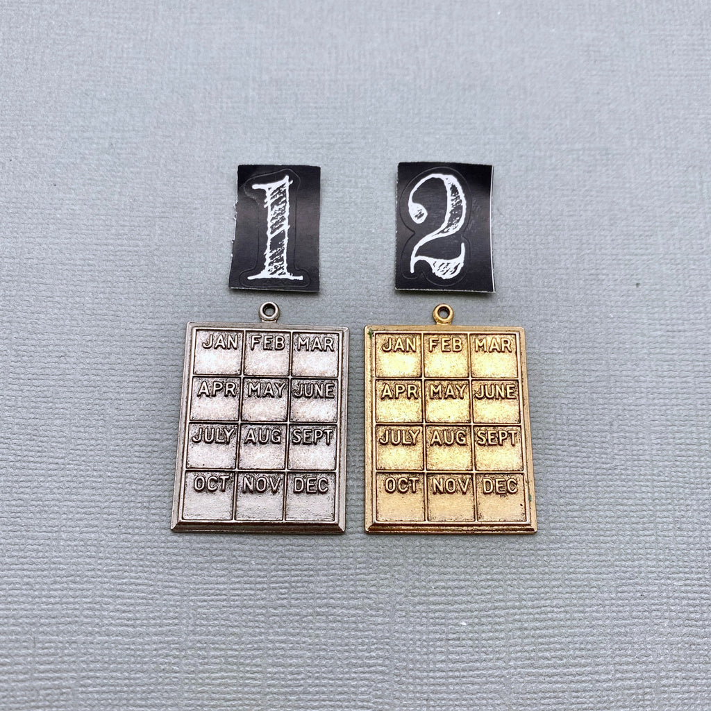Rectangular Metal Calendar (MP183)