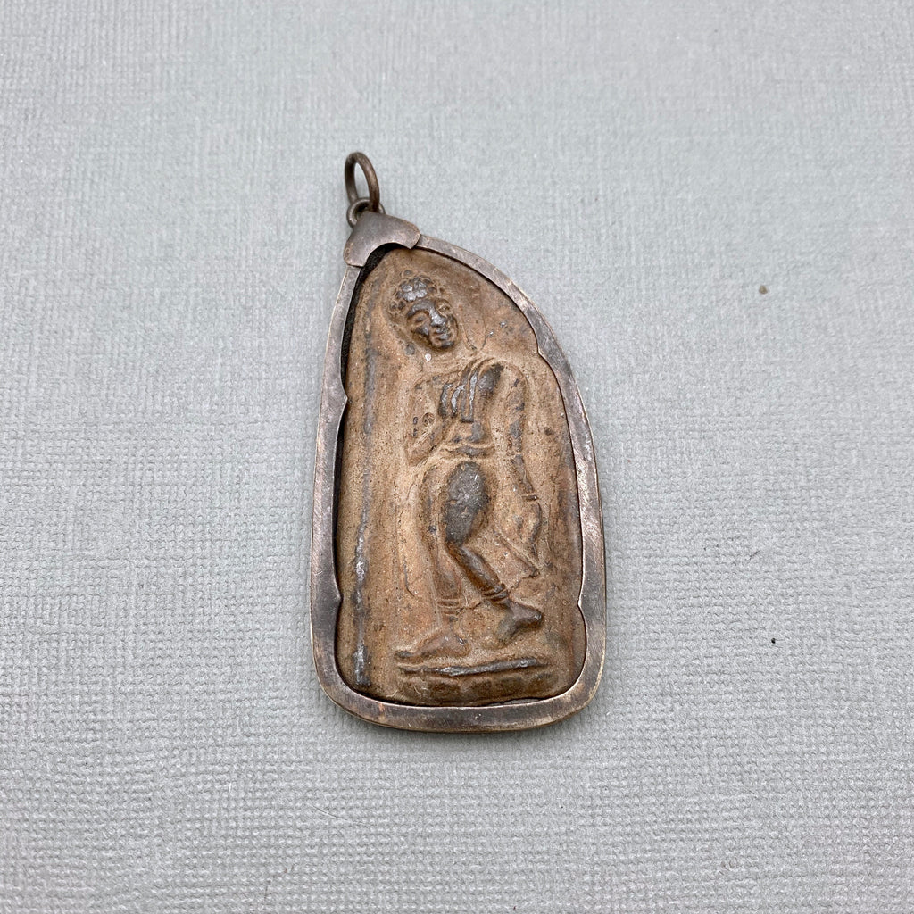 Walking Buddha Amulet Pendant From Thailand (LAP27)