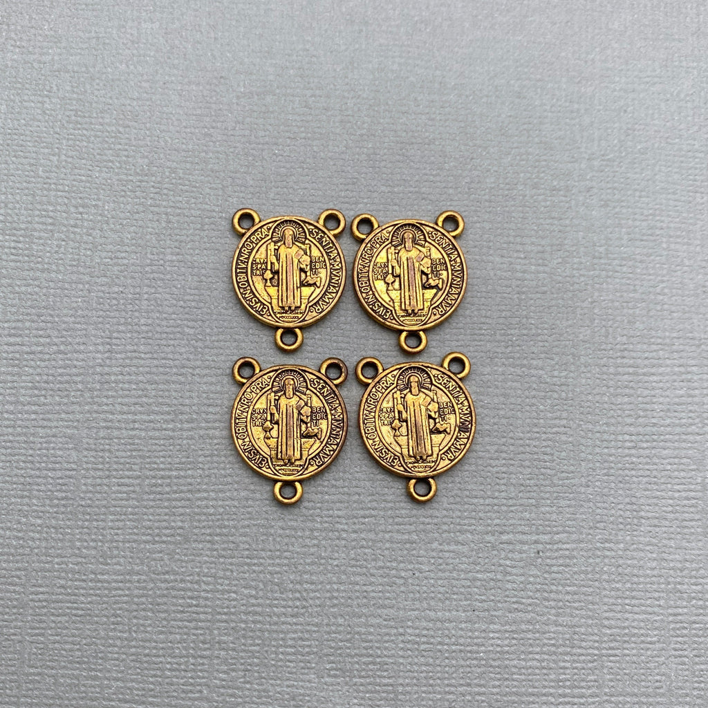 4 St. Benedict Rosary Connectors (RP33)