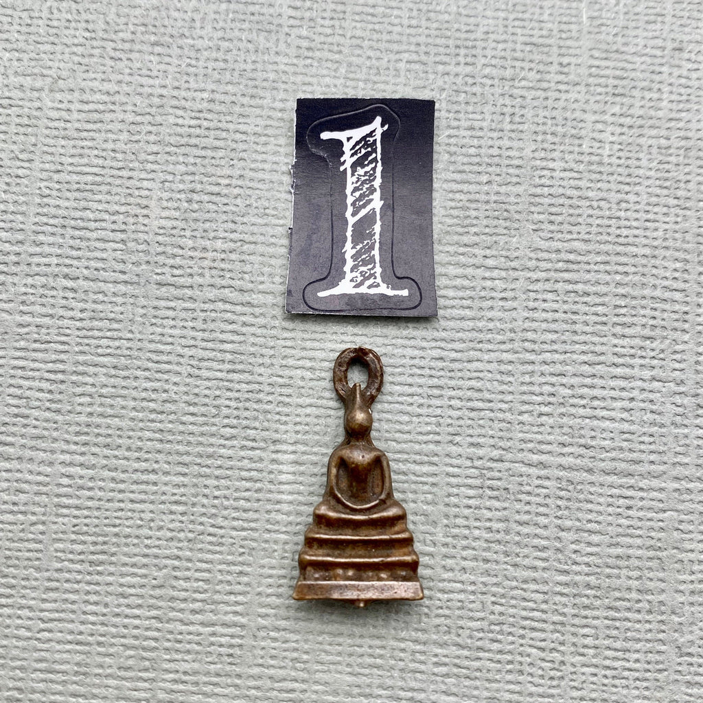 Khun Phaen Brass Amulet Buddha Pendant (SAP10)