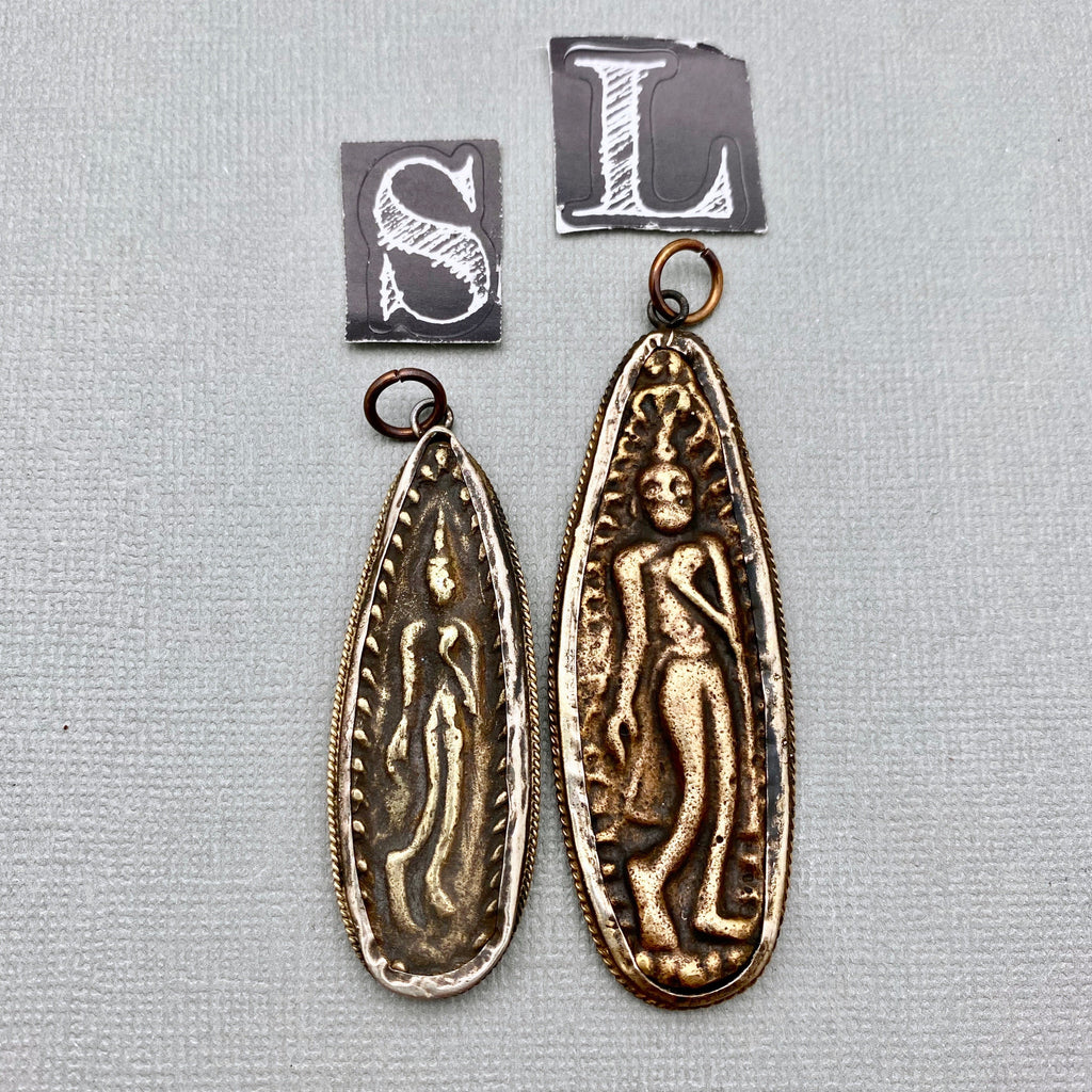 Standing Buddha Amulet Pendant From Thailand (Available in 2 Options) (LAP33)