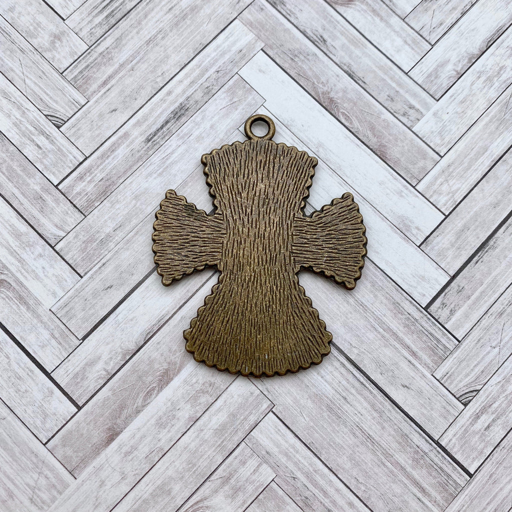 Large Base Metal Cross Pendant (MC6)