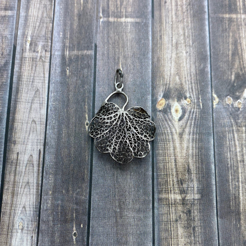 Sterling Silver Filigree With Pearl Pendant (SP60)