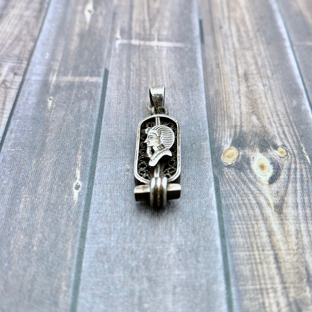 Sterling Silver Egyptian Face Pendant (SP146)