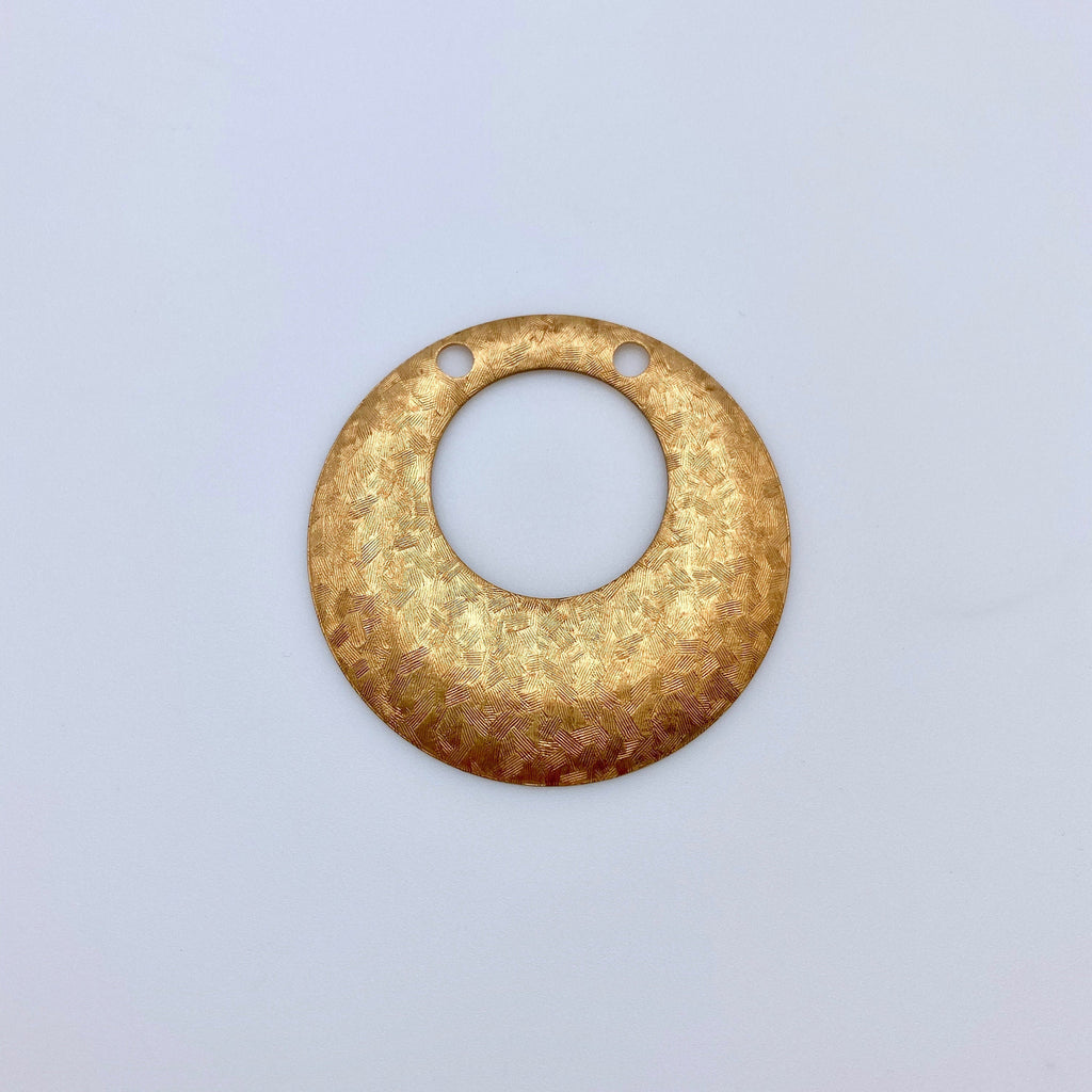 Vintage Brass Hammered Pendant (BP15)