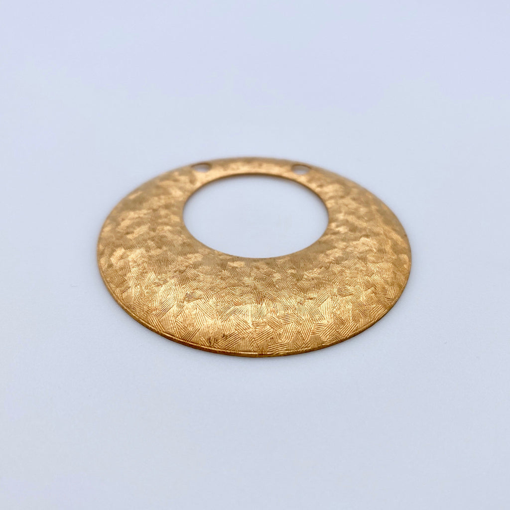 Vintage Brass Hammered Pendant (BP15)