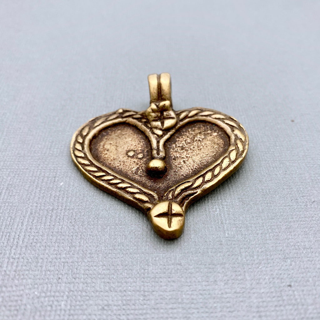 Brass Heart Pendant (LBP9)
