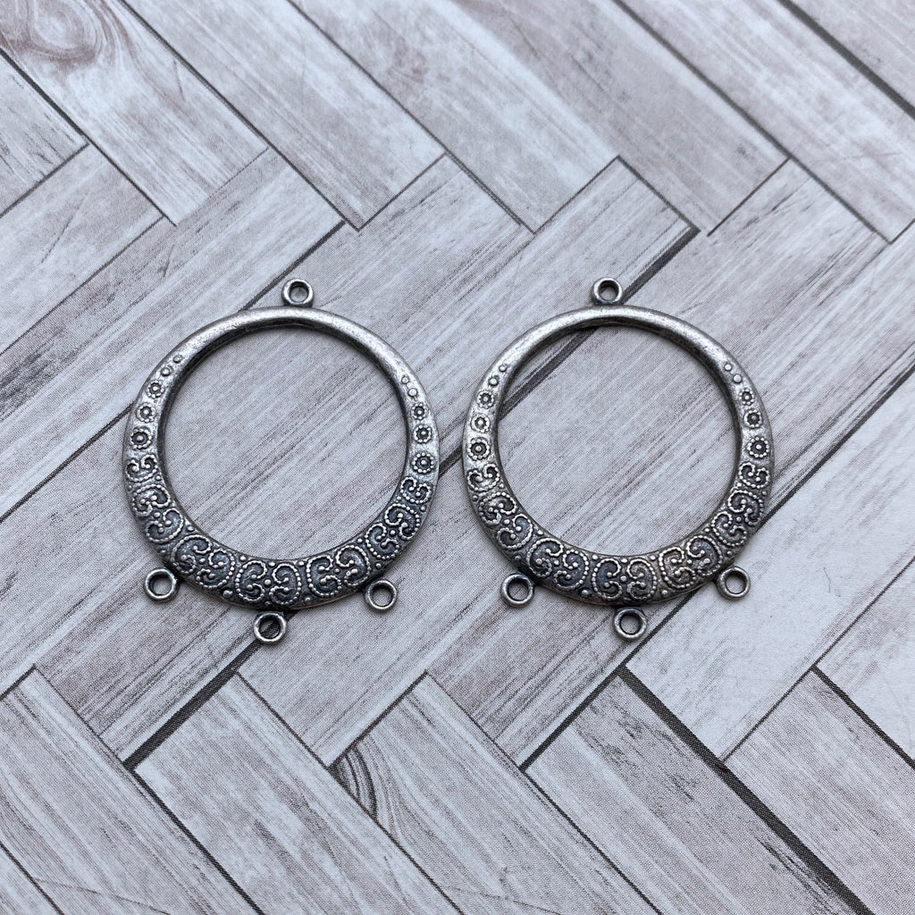 Pair Of Vintage Hoop Chandelier Earring Pendants (MP20)