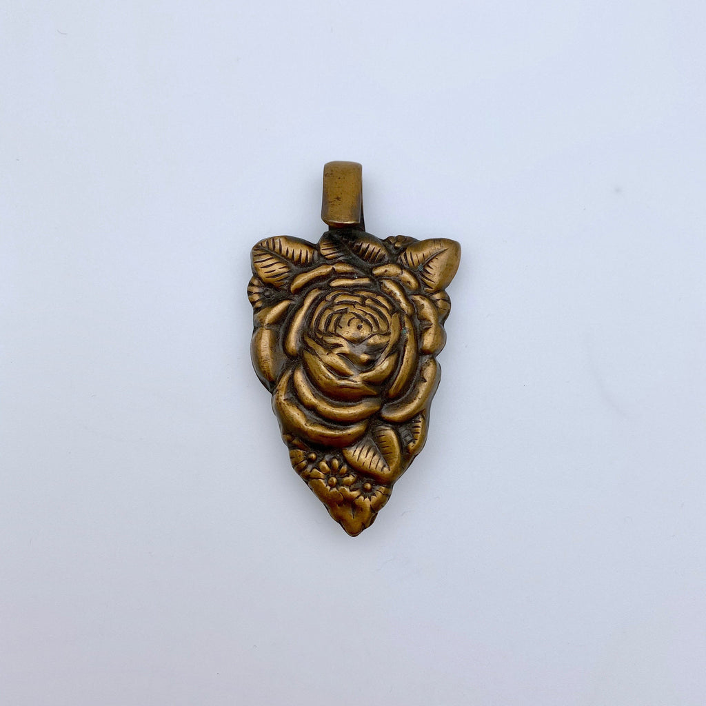 Vintage Rose Pendant (BRZP5)