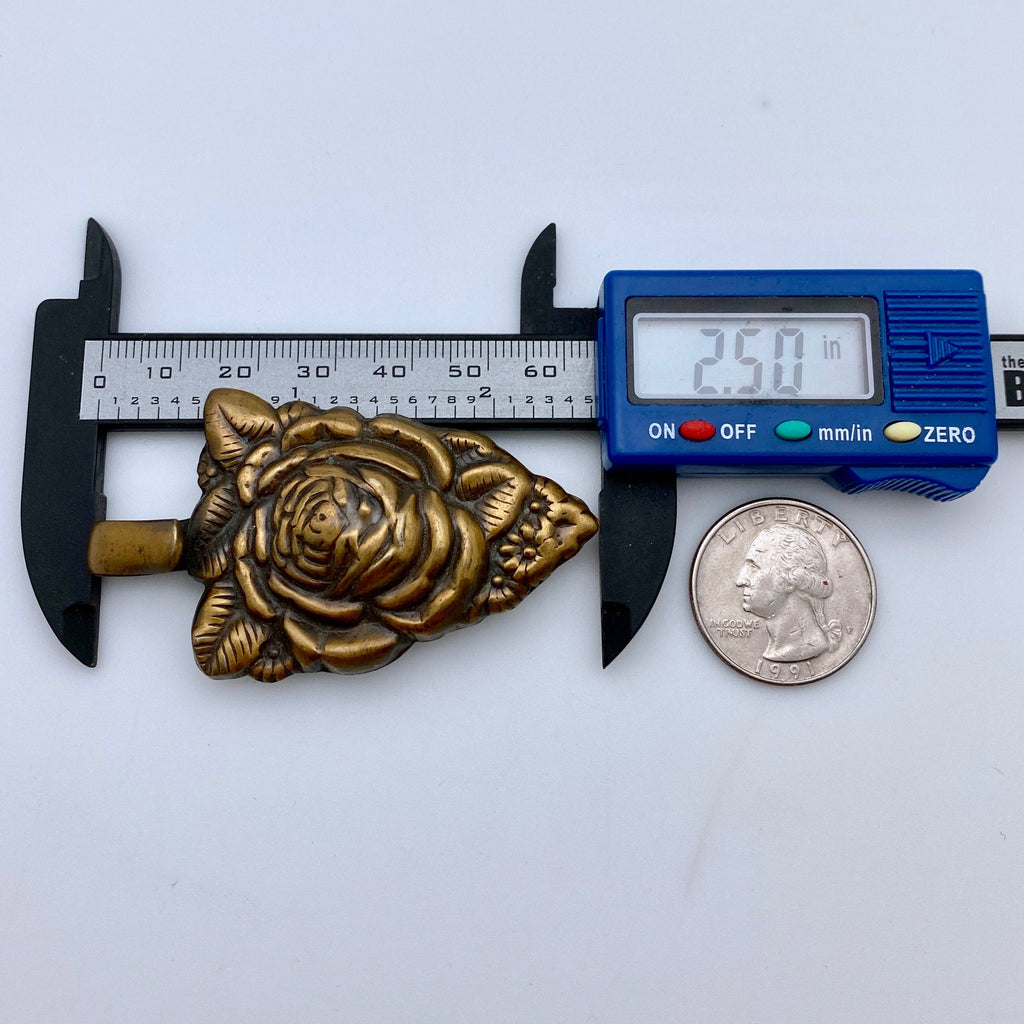 Vintage Rose Pendant (BRZP5)