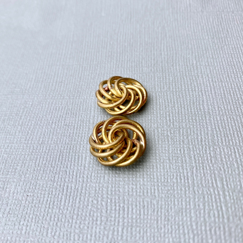 A Pair Of Vintage Spiral Knot Pendants (MP186)
